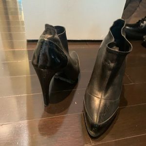 Ruthie Davis black leather booties
